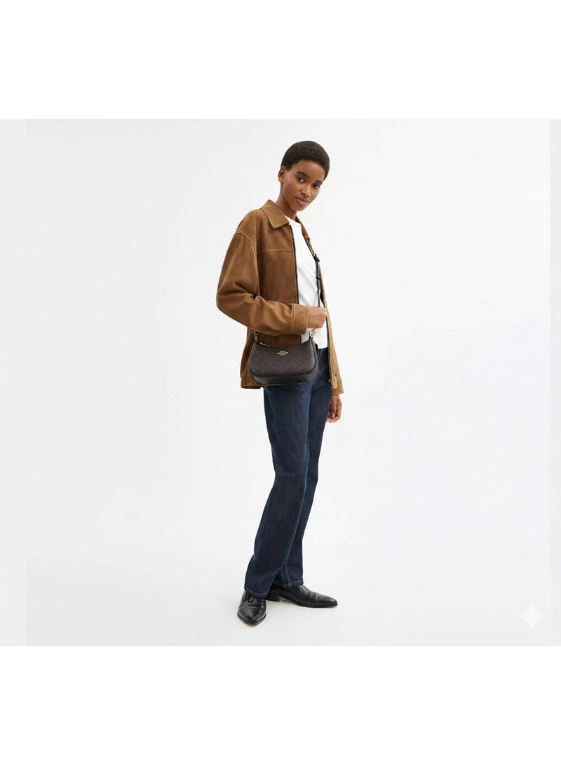 coachoutlet Teri Mini Crossbody Bag in Signature Canvas – Compact Everyday Crossbody with Detachable Straps - Image 5